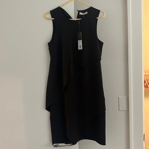 Halston heritage black dress new with tags